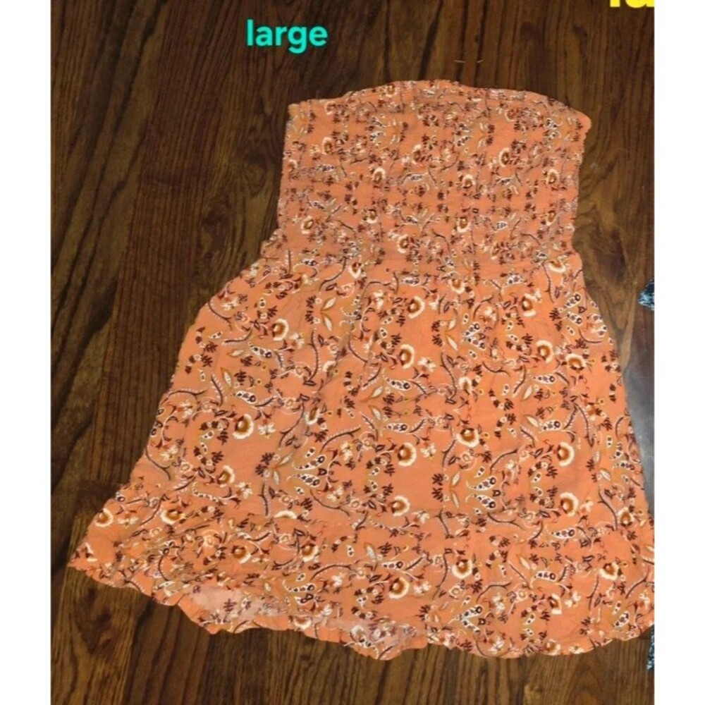 Derek Heart Tube Top Dress Size Large Guc